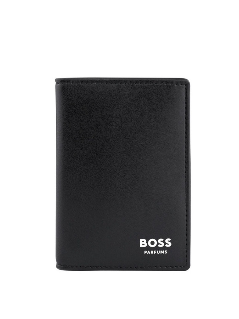 BOSS Parfums Black Leather Wallet / Card Holder